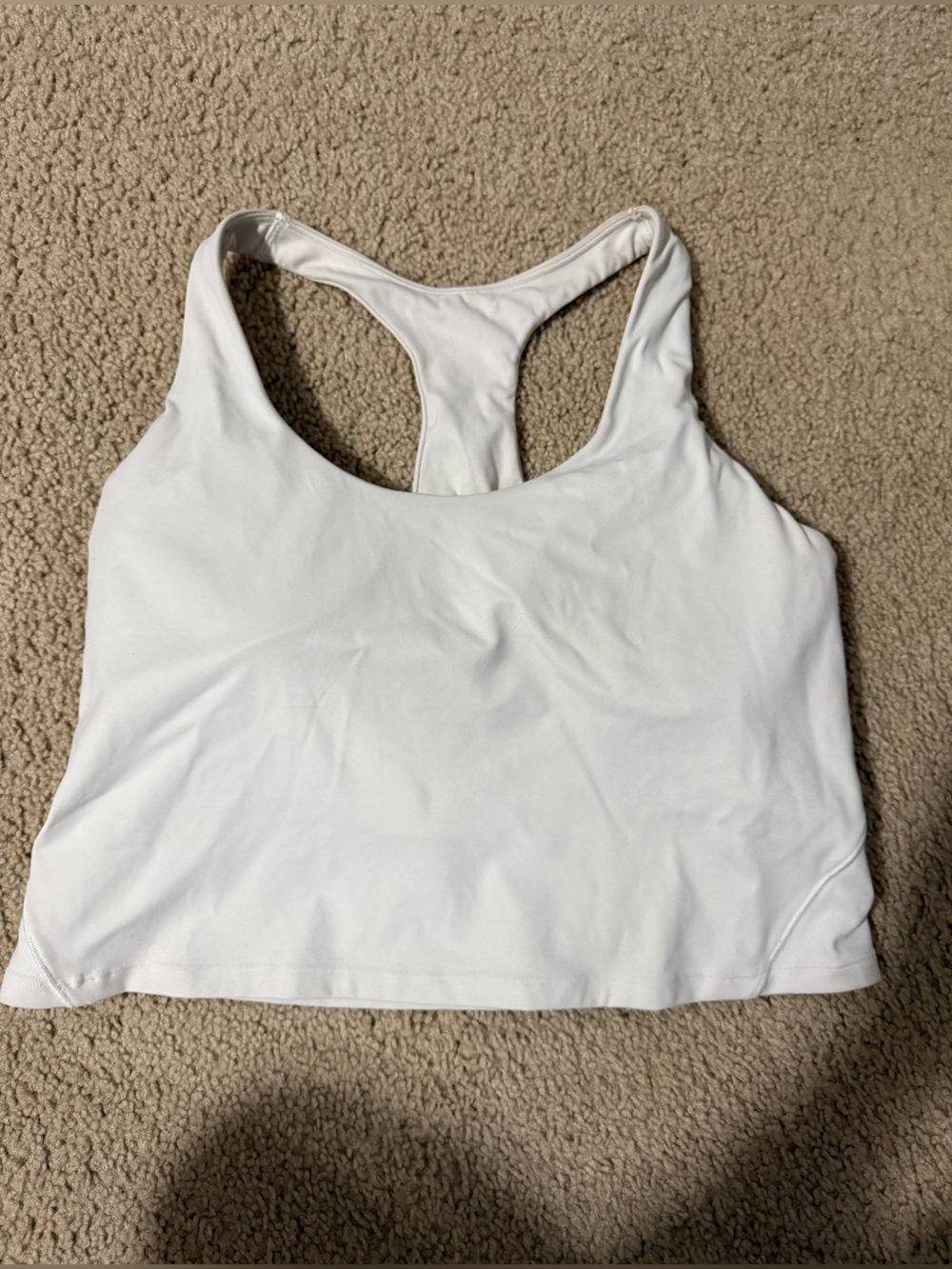Calia by Carrie crop tank with built in bra